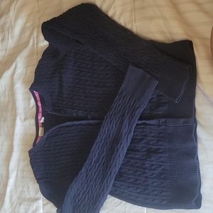 Blue cardigan